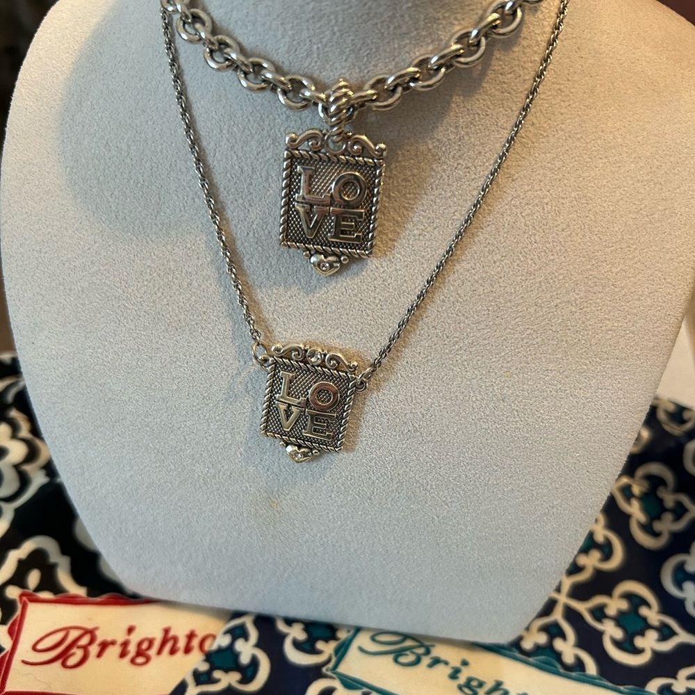 ❤️ BNWOT Brighton 2 piece SET “LOVE”  Reversible Necklace and Bracet❤️